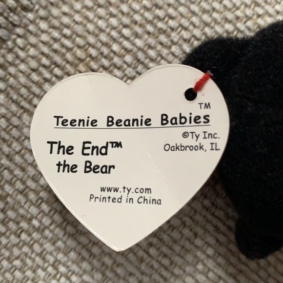 The End Original Beanie Baby and Original Teenie Beanie by Ty (1999) - Picture 16 of 16